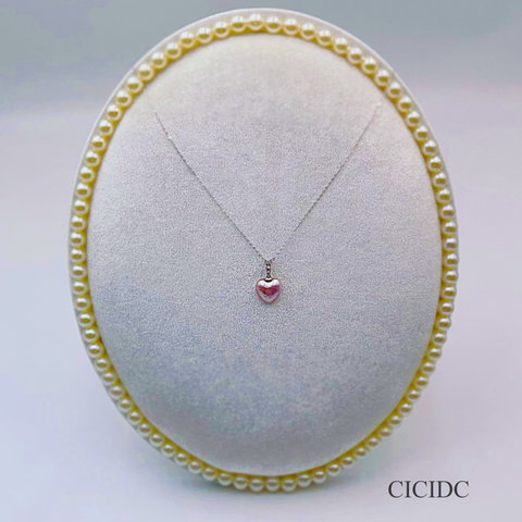 CICIDC Natural Pink Seawater Mabei Necklace