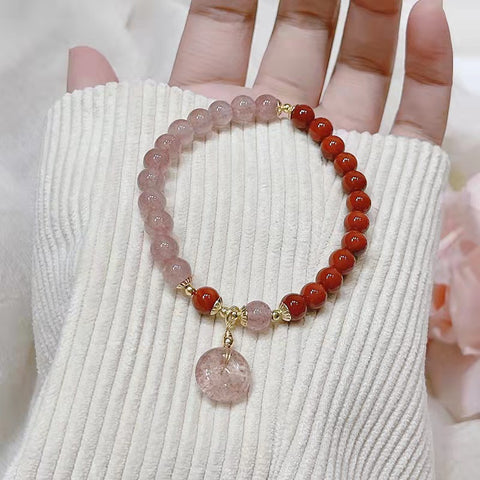 Cute Strawberry Special Design Donut Bracelet