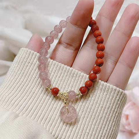 Cute Strawberry Special Design Donut Bracelet