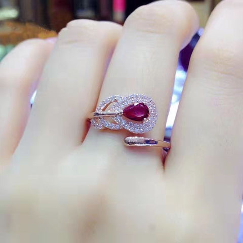 Pretty Peacock Feather Ring