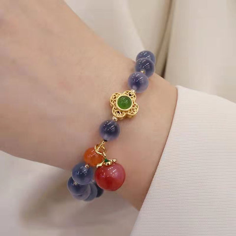 New Style Fashion Gorgeous Candy Agate Peach Bracelet