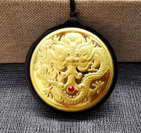 Natural Jade Dragon Necklace